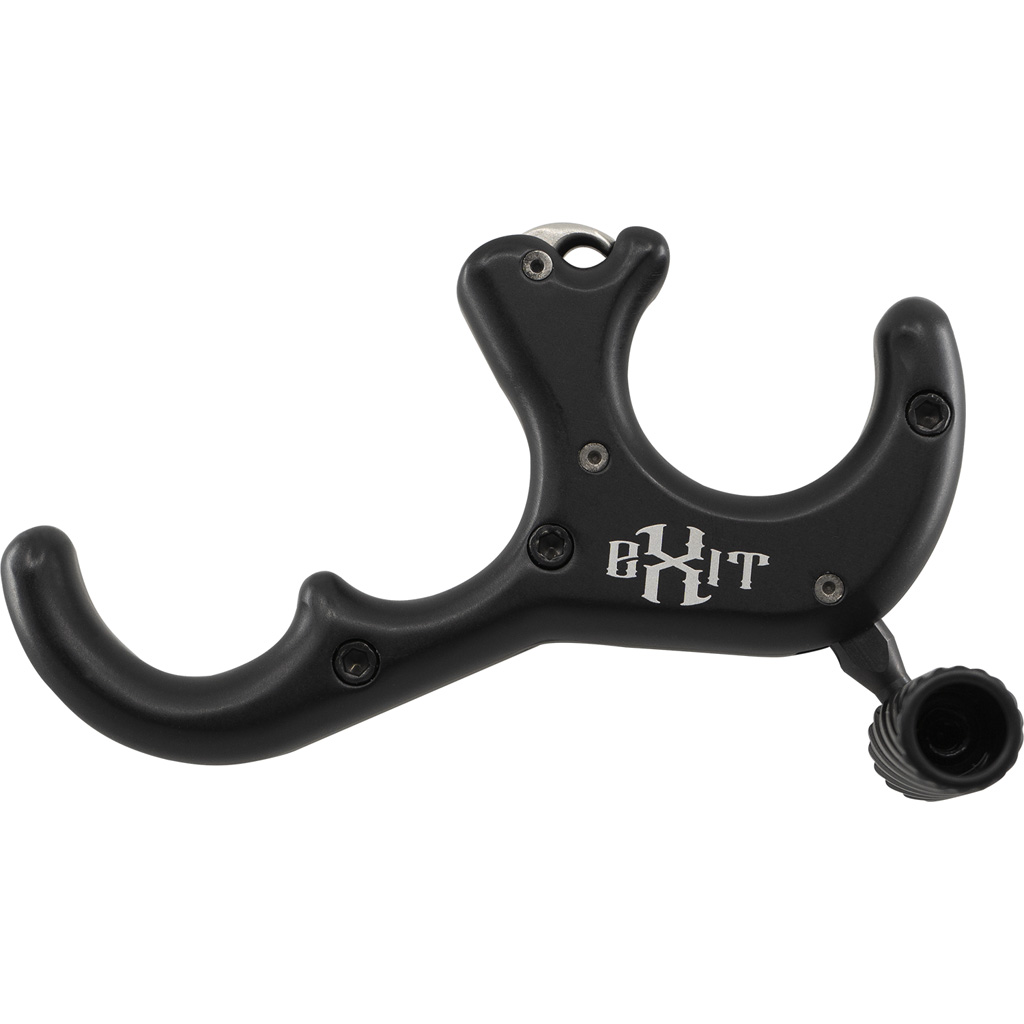 EXIT B3 Exit Release Black, Large Swirl Button, 3-Finger Handle Design