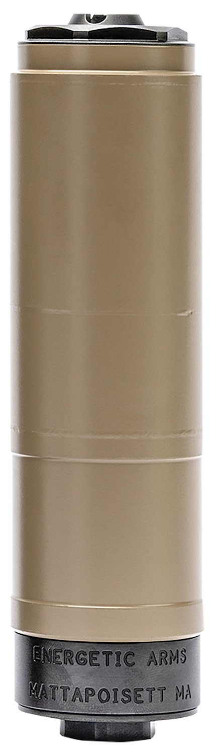 Energetic Armament EA16 Ferox 5.56mm Suppressor FDE Cerakote 1/2x28 - Energetic Armament - 5.56x45mm NATO