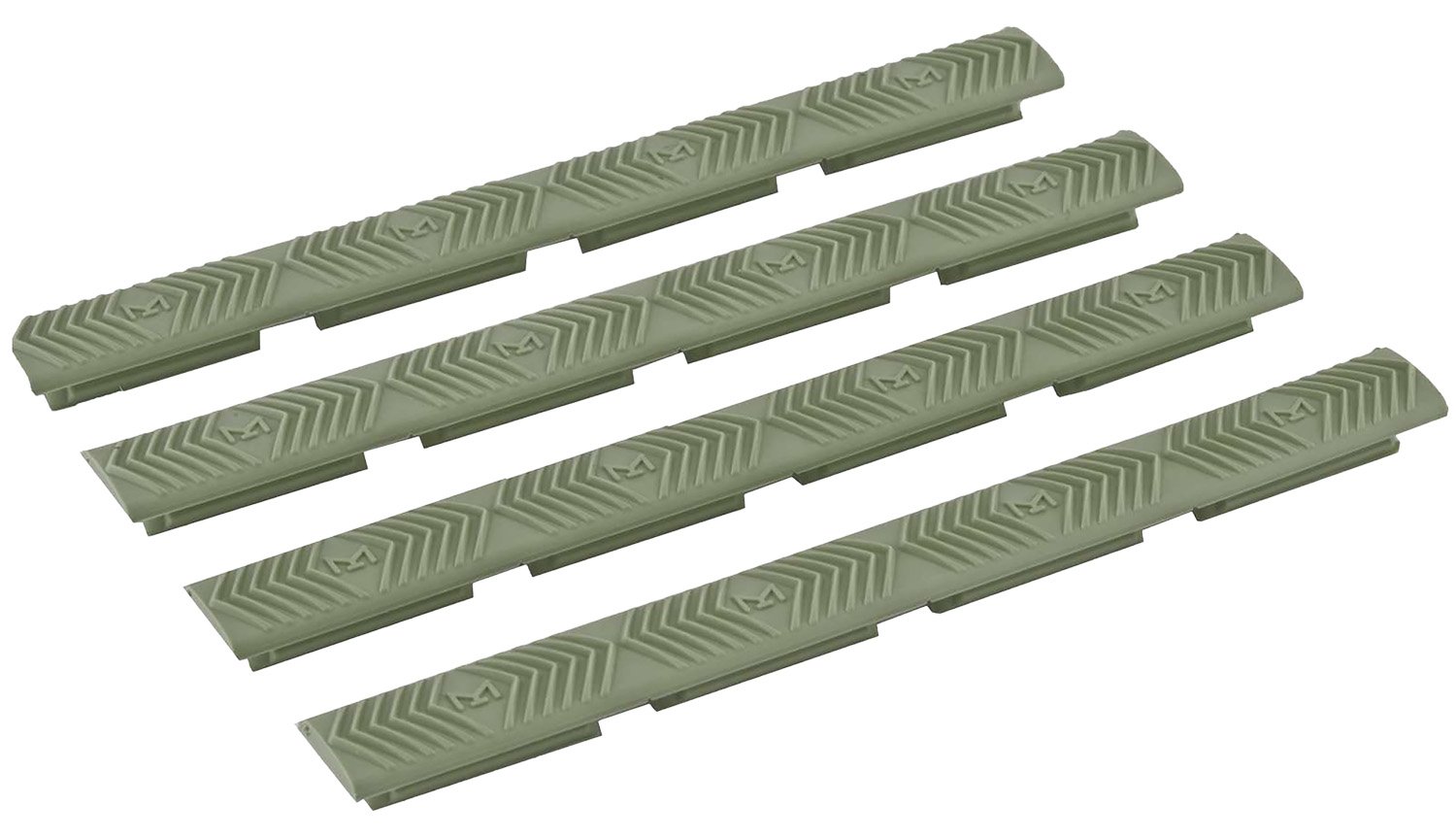 Ergo M-LOK Slot Rail Covers Pack Of 4 Olive Drab Green Md: 4332OD - Ergo Grip - SHOTGUN
