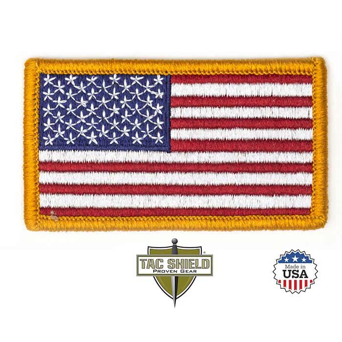 Tac Shield American Flag Patch Red White Blue Tactical - Tac Shield