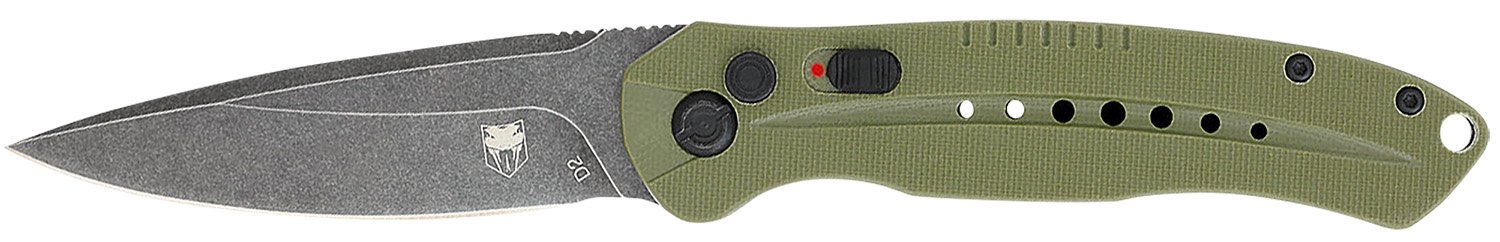 CobraTec ODGDIABLOAUTO Diablo 3.5" D2 Blade OD Green G10 Handle