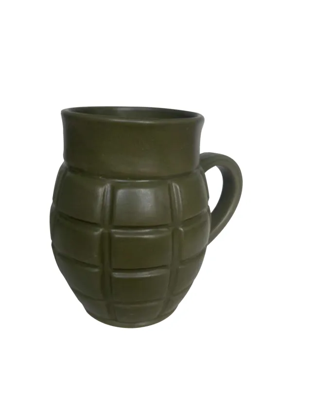 Buy Caliber Gourmet Grenade Mug Green Ceramic Novelty Gift CBG-M-1043 online