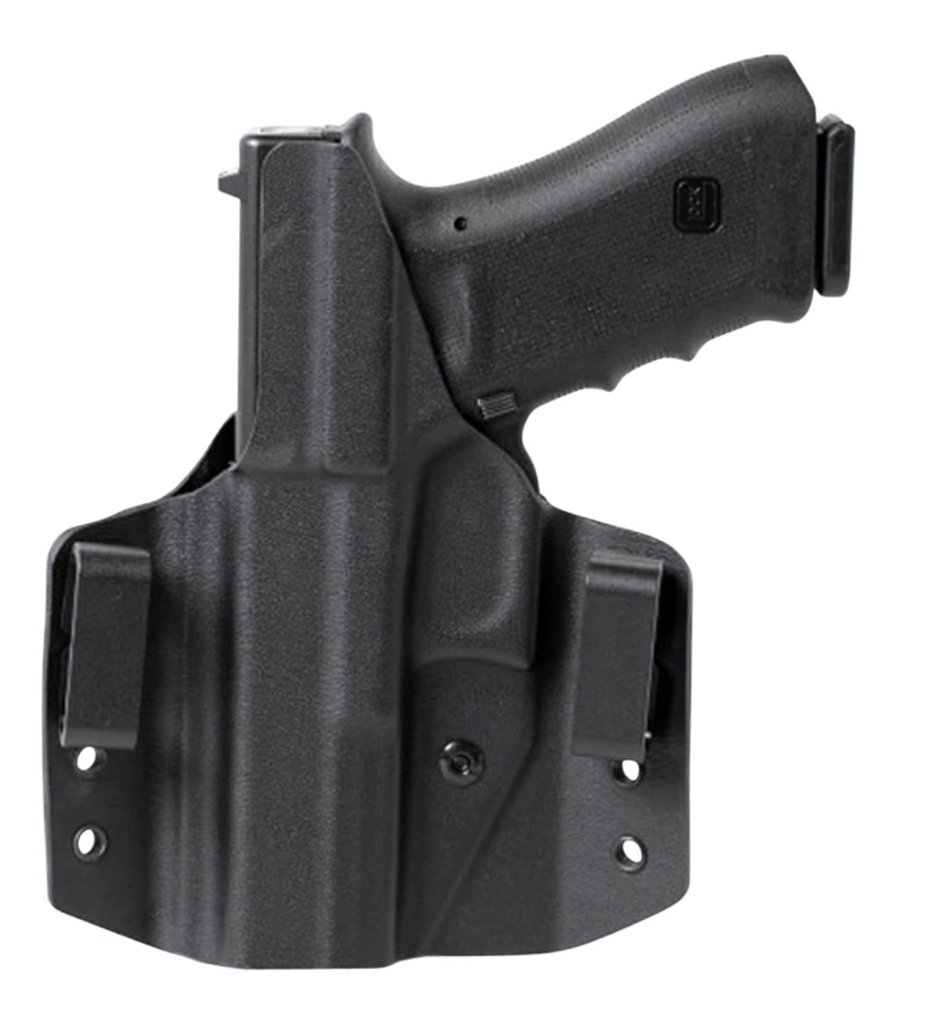 Uncle Mike's LH CCW Holster for Glock 17/19/22/23 - OWB Black Boltaron - UNC - BLACK