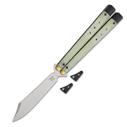 Benchmade 99 Necron Bali-Song CPM-S30V Scimitar Blade Jade G10 Handle - Benchmade