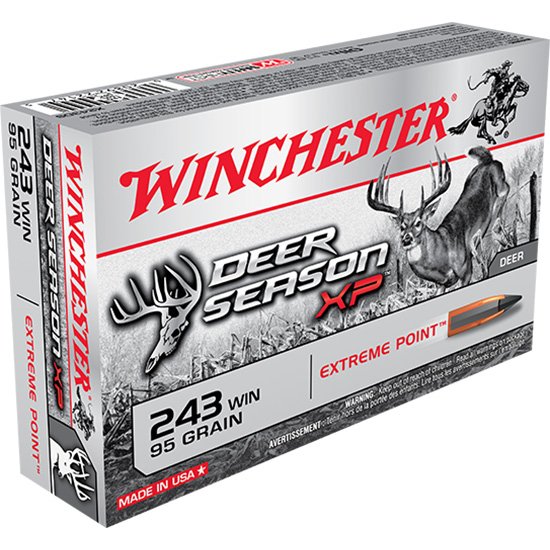Buy Winchester Ammo X243DS Deer Season XP 243 Win 95 gr Extreme Point 20 Per Box/ 10 Cs online