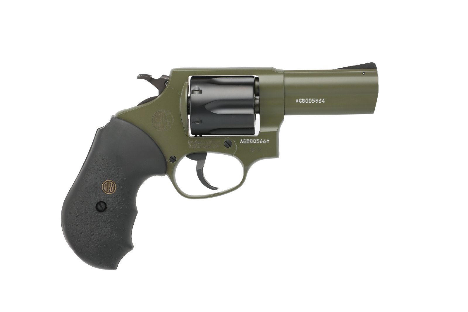 Rossi RP63 Revolver 357 Mag 3" Black/Sniper Green 6 Rd - Rossi - 357 Magnum | 38 Special