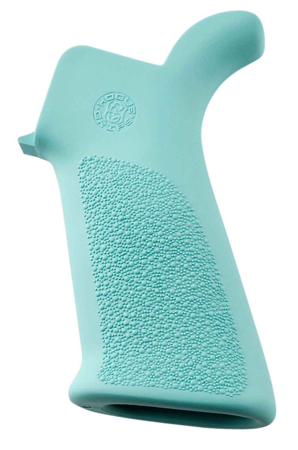 Buy Hogue 13034 OverMolded Beavertail Cobblestone Aqua Blue Rubber Pistol... online