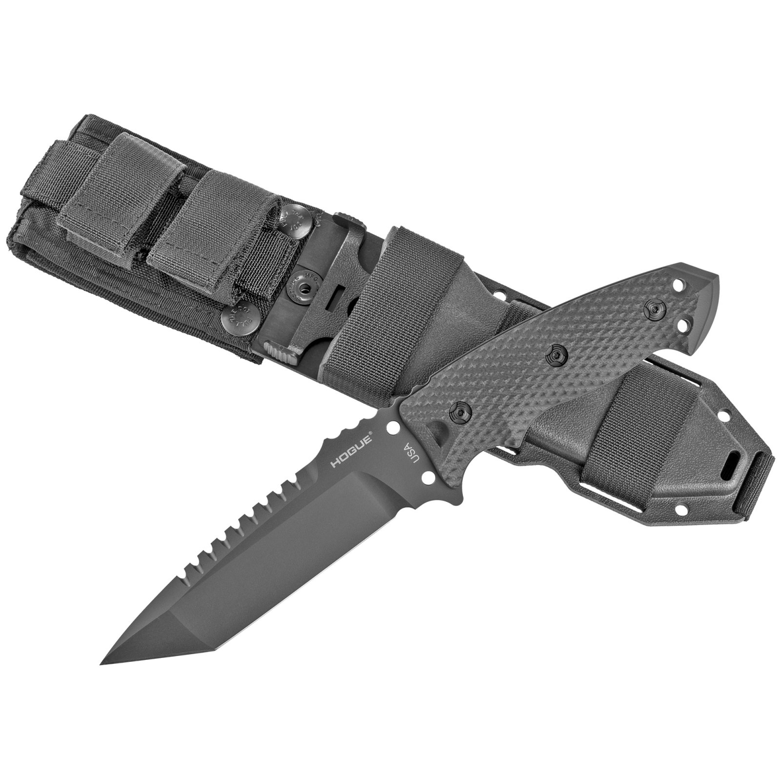 Hogue 35129 EX-F01 Fixed Blade Knife, 5.5" Tanto, A2 Steel, G10 Handle