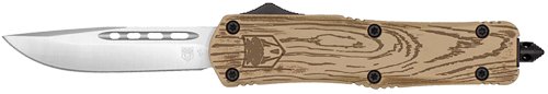 COBRATEC MEDIUM FS3 OTF 3" D2 WOOD GRAIN CERAKOTE DROP - CobraTec Knives