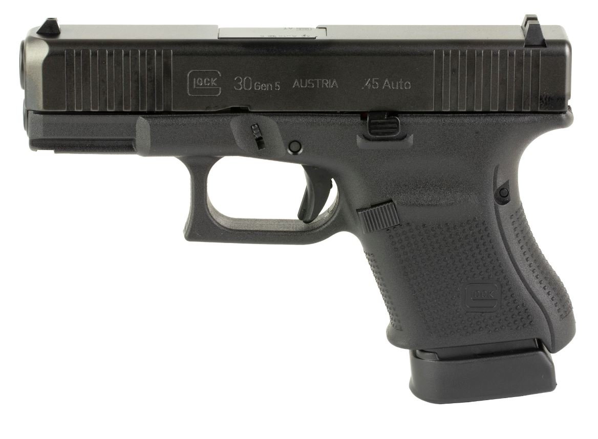 Glock 30 Gen5 .45 AUTO Pistol: Enhanced Accuracy, GMB, FS, 10-Round Mag, 3.78" Barrel