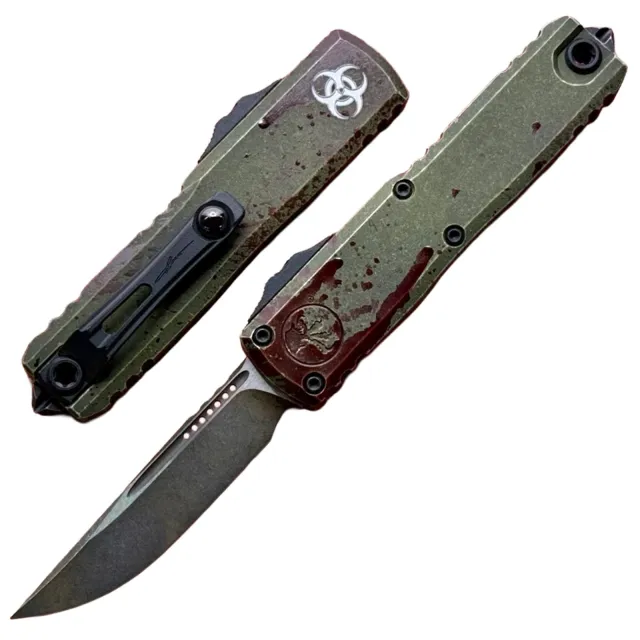 Microtech UTX-85 Gen IV 3.1 In SE Standard Outbreak Aluminum Handle