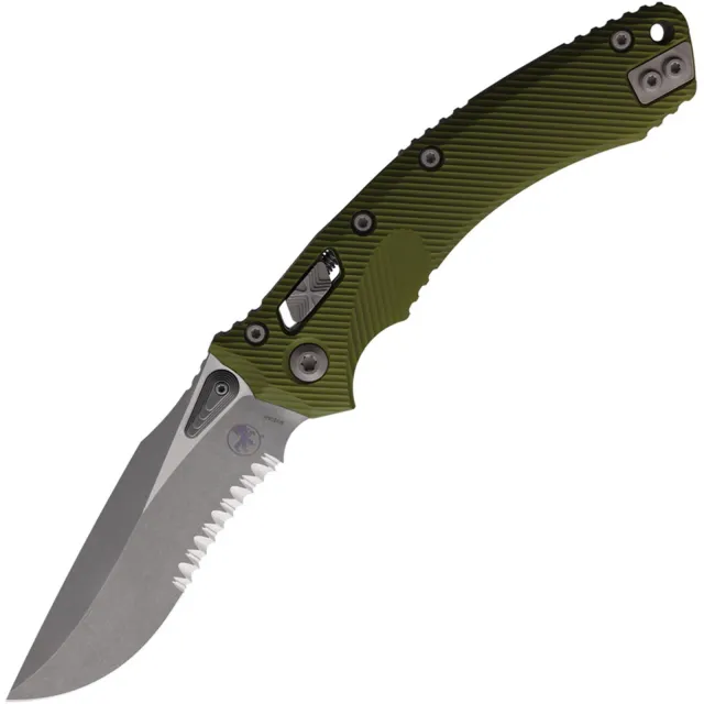 Microtech Amphibian 137RL-11APFLOD 3.9 In Partial Serrated ODG Apocalyptic