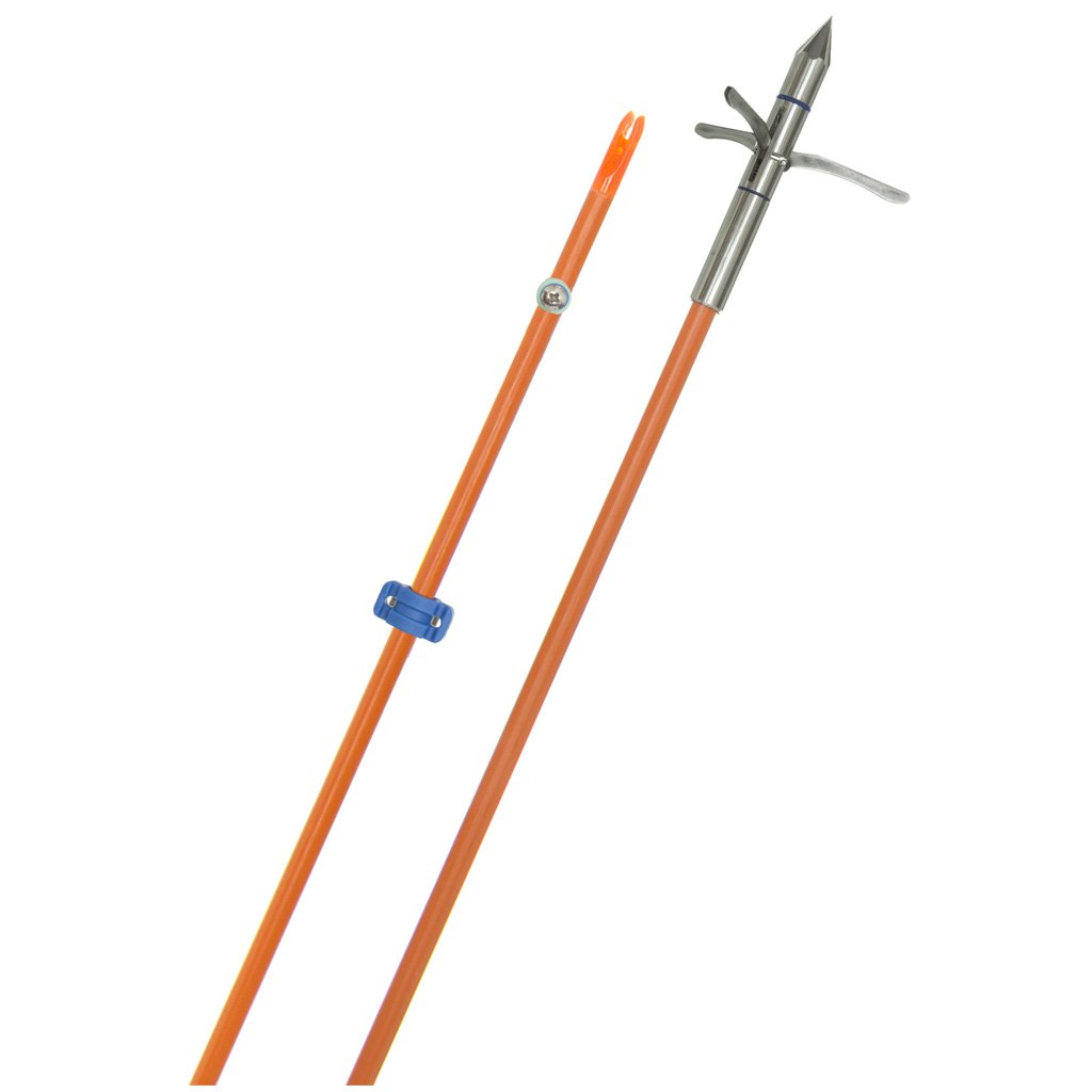 Fin Finder 1601191 Raider Pro Bowfishing Arrow Orange Kraken 3 Barb Point