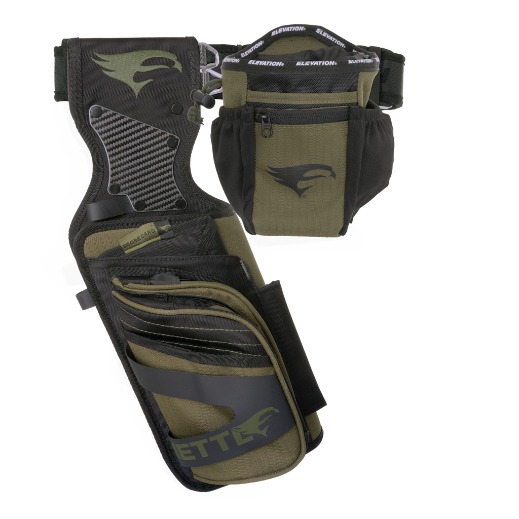 Elevation Mettle Field Quiver Ambush Green LH 3-Stage Arrow Bay Package