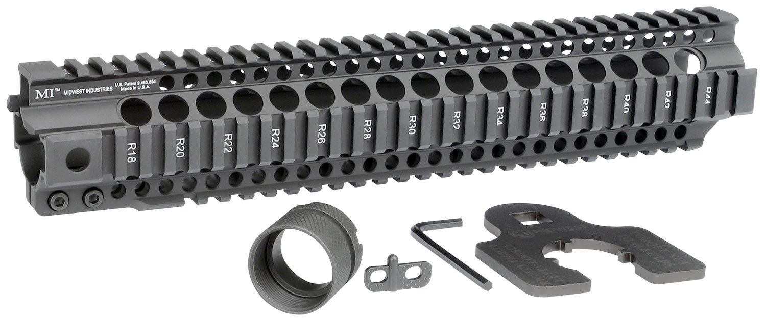 Buy Midwest Industries MICRT12625 AR-15 Handguard 12.625 in Black Aluminum online