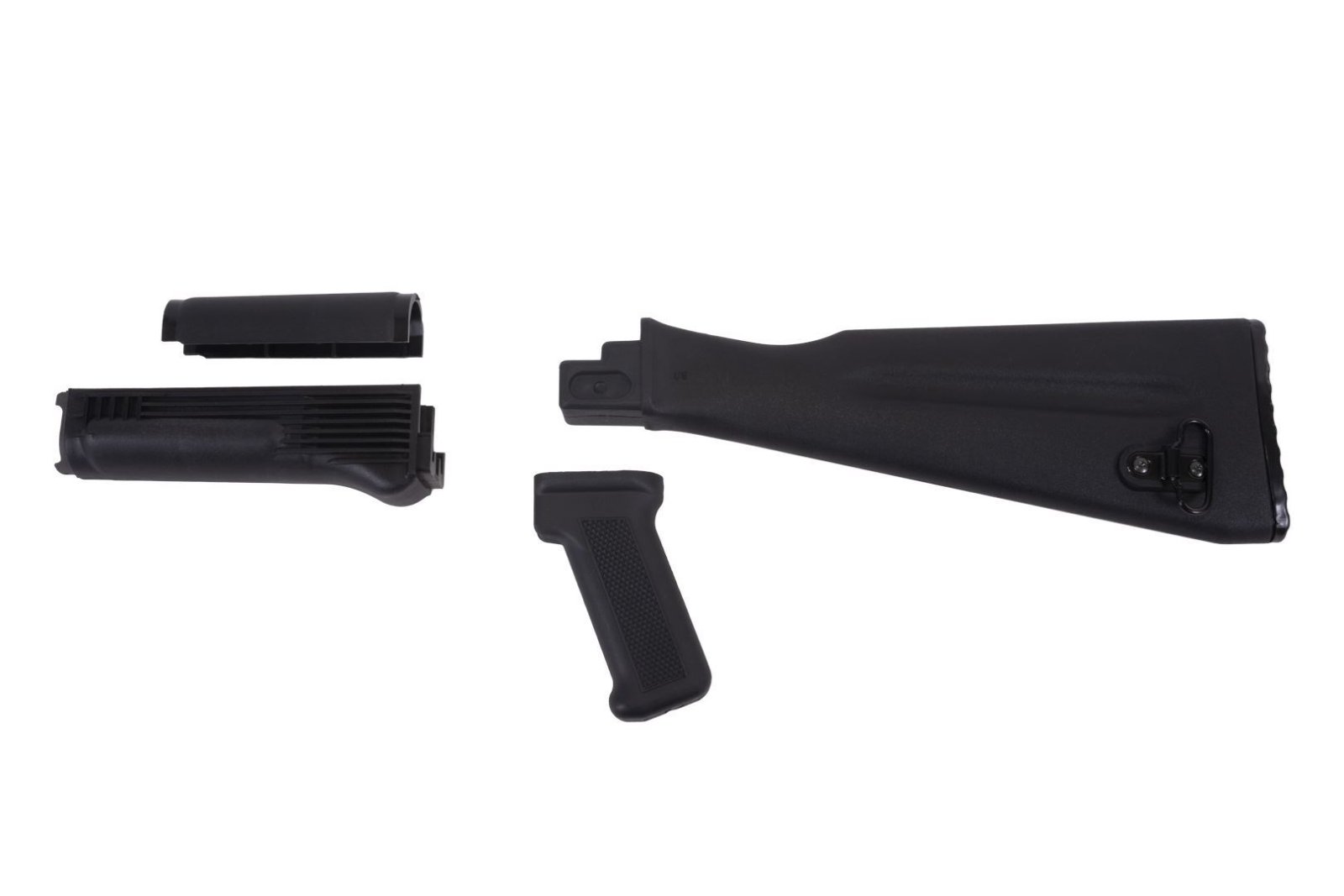 Arsenal 4 Piece NATO Length Black Polymer Stock Set - Arsenal