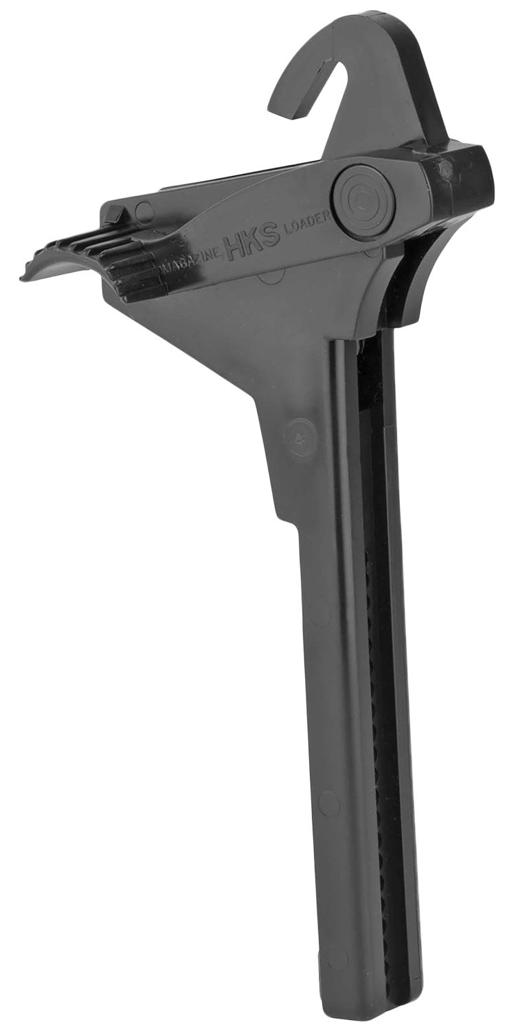 HKS 943 Single Stack Mag Loader Adjustable Style made of Plastic with Bl... - HKS Speed Loaders - MAG LOADER