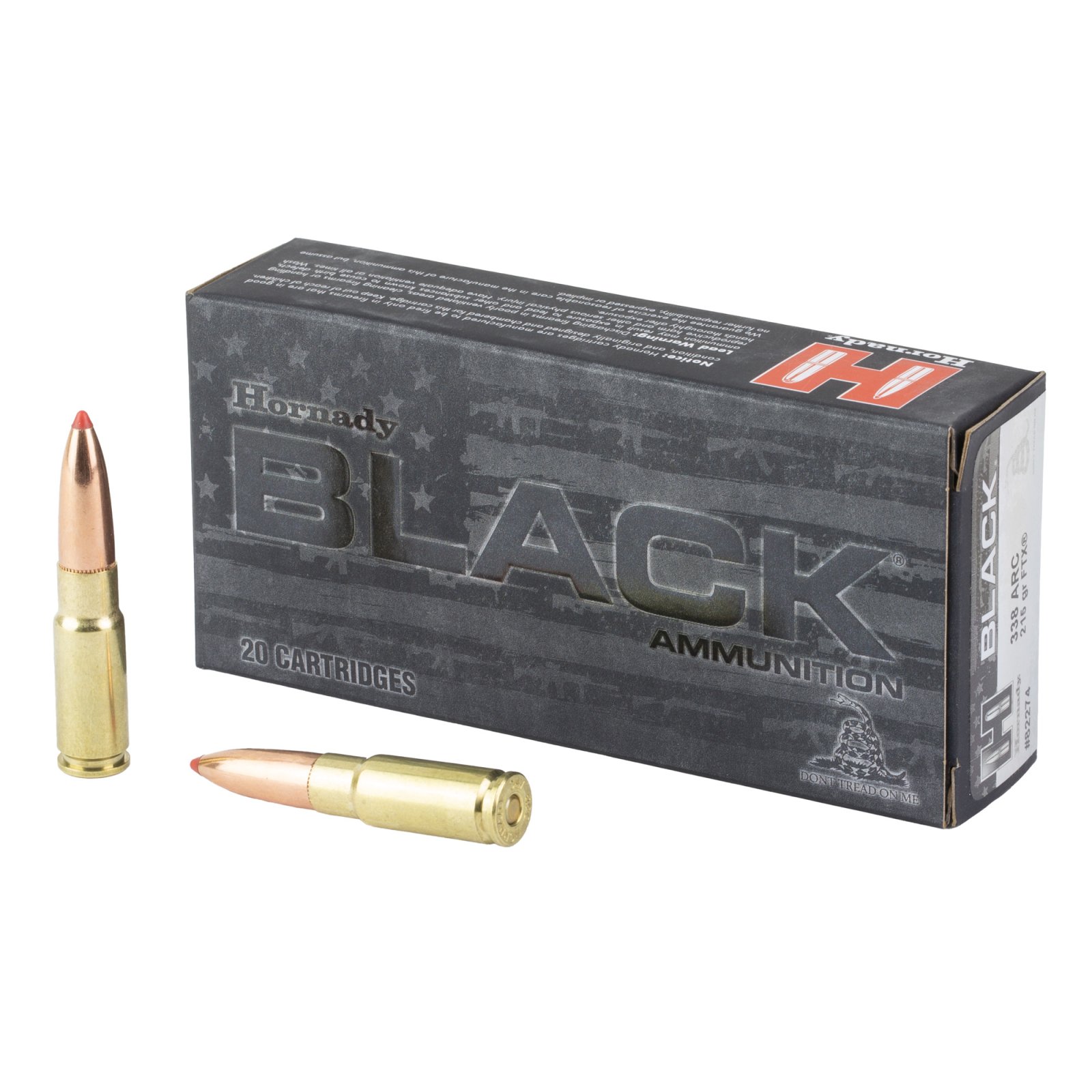 Hornady Black Rifle Ammo 338 ARC 215 gr. FTX 20 rd.