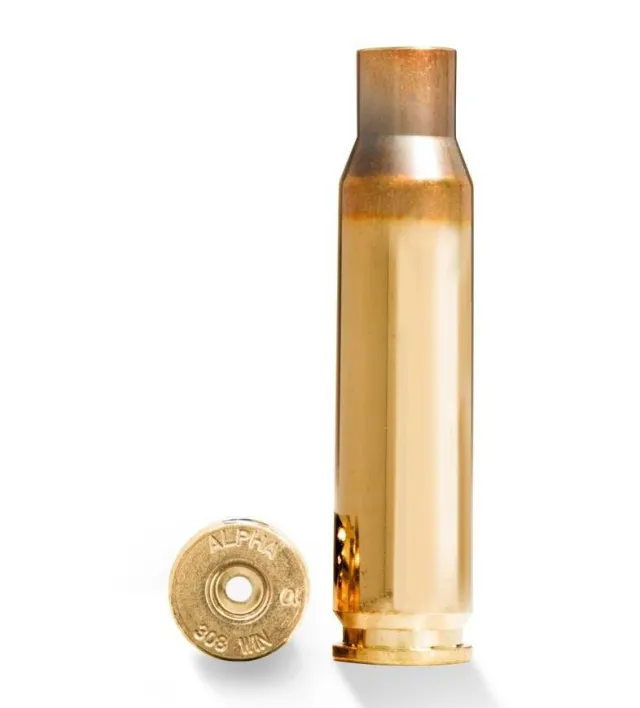 Alpha Munitions AM308SRP100 308 Winchester SRP Brass 100/Box - Alpha Munitions - 308 WINCHESTER