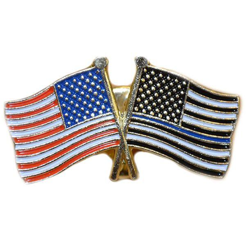 Buy Thin Blue Line American Flag and American Flag Pin online