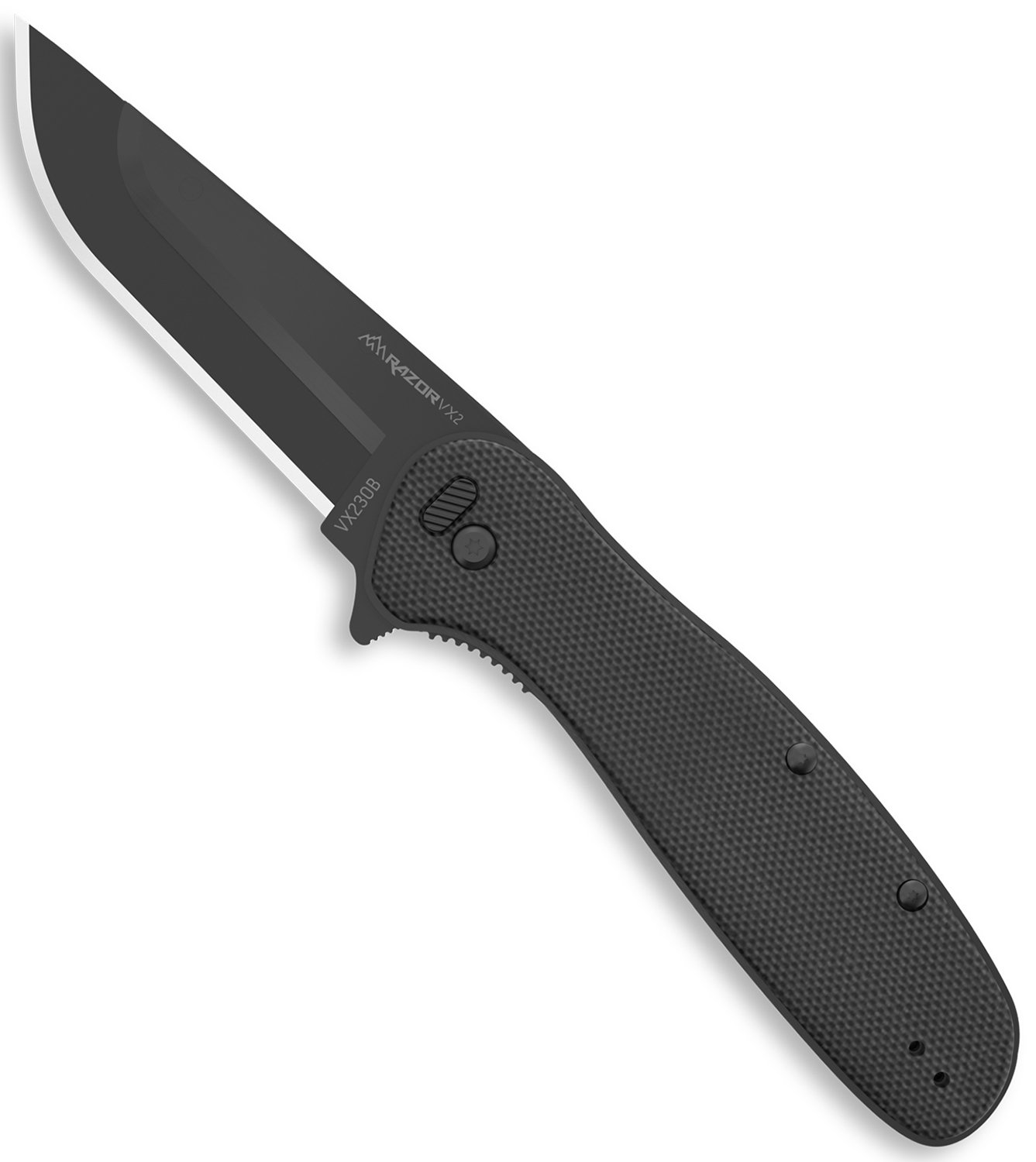 Outdoor Edge VX230B Razor VX2 EDC 3" Folding Knife Black G10 Handle - Outdoor Edge