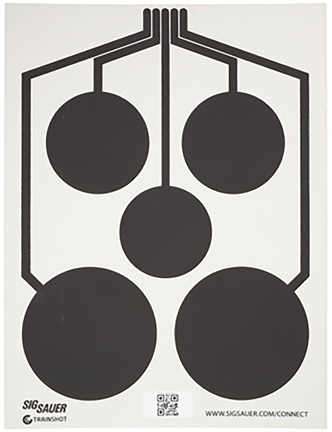 Sig Sauer SCT357 T300 Multi Zone Hanging Target Black/White