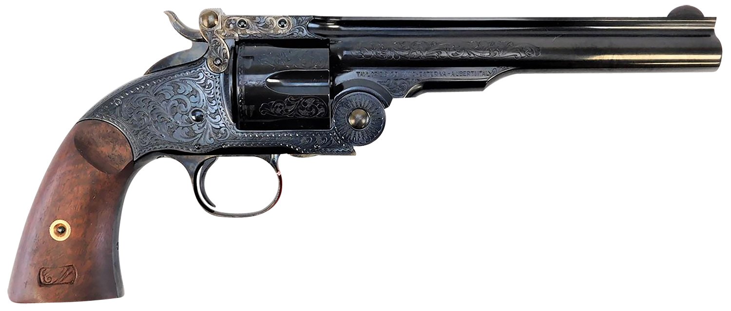 Taylors & Company 550644 Top Break Schofield 45 Colt 7" Blued Walnut - TAY - 45 Colt (LC)