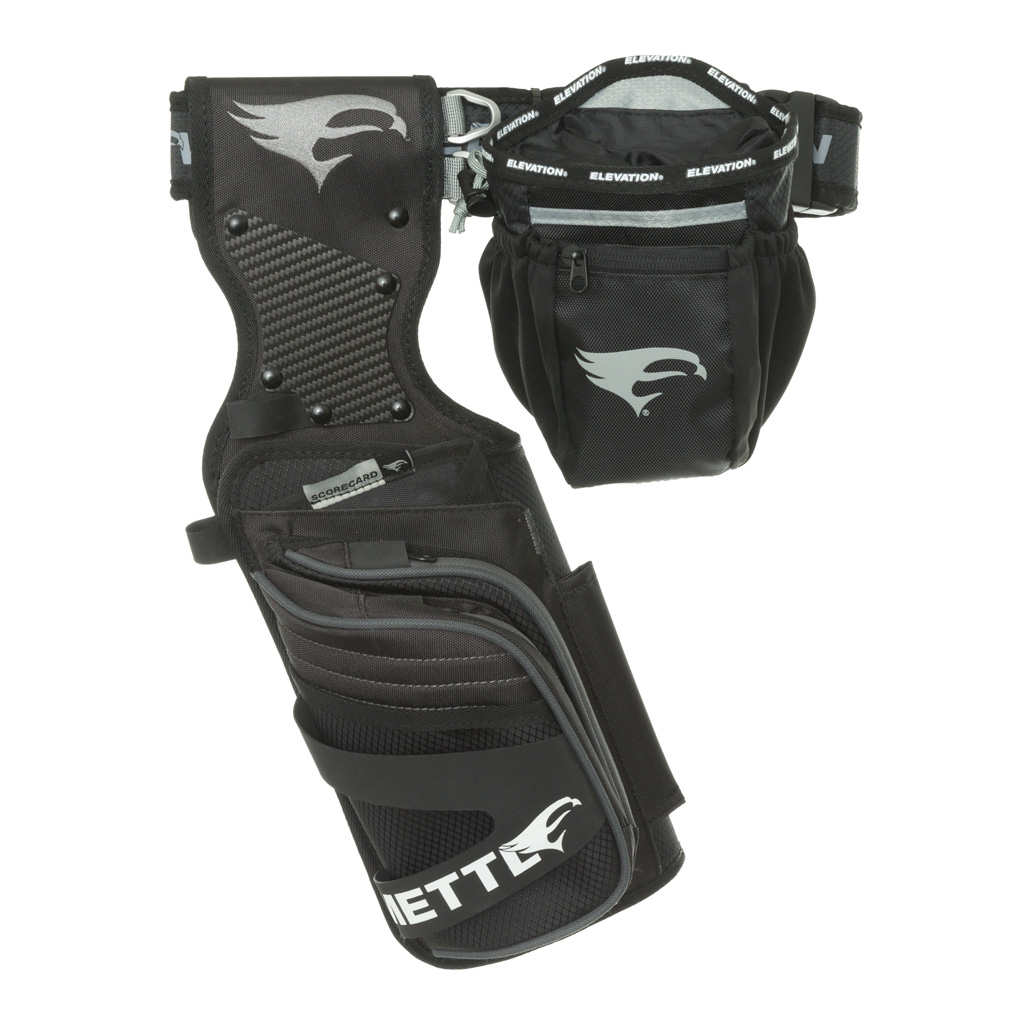 Elevation Mettle 1601104 Field Quiver Package Black RH 3-Stage Arrow Bay