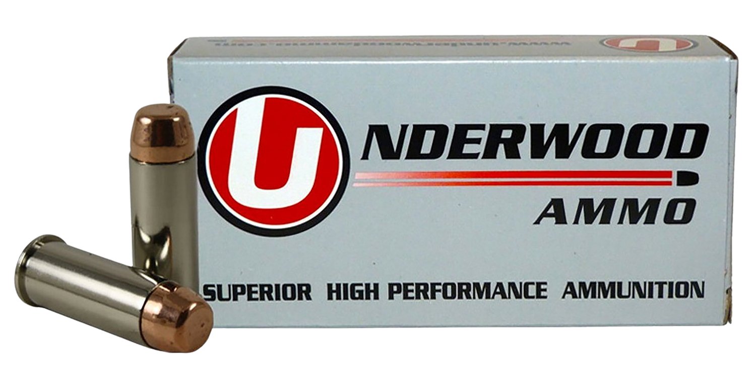 Underwood 323 .44 Spl 245gr FMJ Ammo 50 Rounds Nickel-Plated Brass - Underwood Ammo - .44 S&W SPECIAL