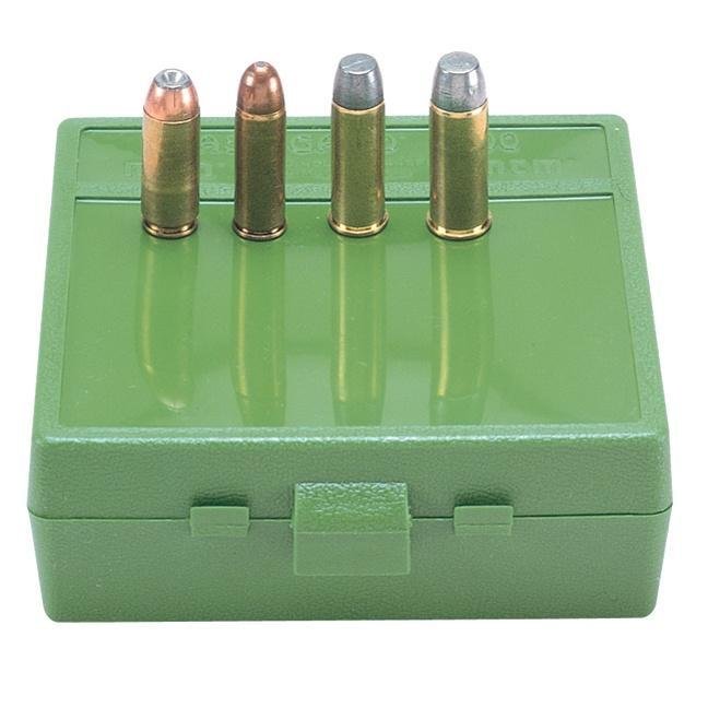 MTM Case-Gard P-64 Series Magnum 64 Round Flip Top Handgun Cartridge Box - Green - MTM Case-Gard - 475 CALIBER