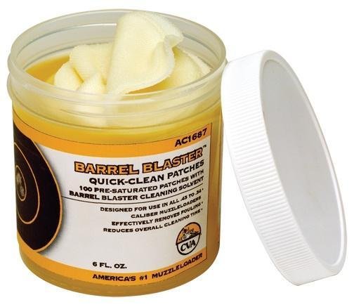 CVA AC1687 Barrel Blaster Quick Clean Patches 6 oz Cotton - CVA - 6 OZ