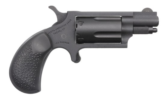 NAA NAA-22MSC-CRK Mini-Revolver 22 WMR/22 LR 5-Shot Black Grip