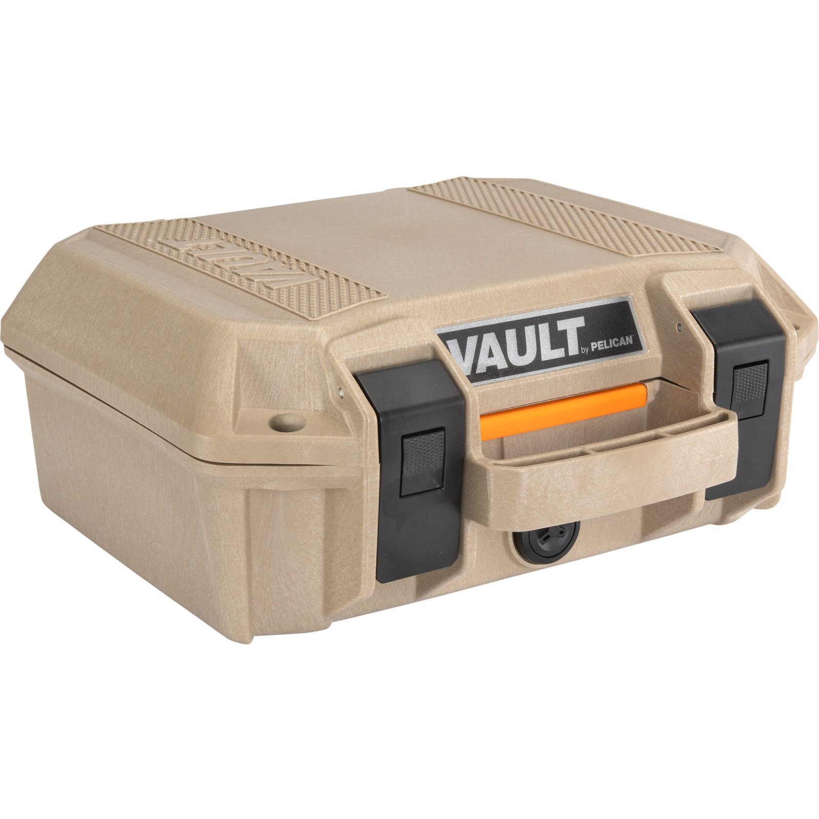 Pelican Vault V100 Small Pistol Case 11"x8"x4.5" High Impact Polymer Tan - Pelican