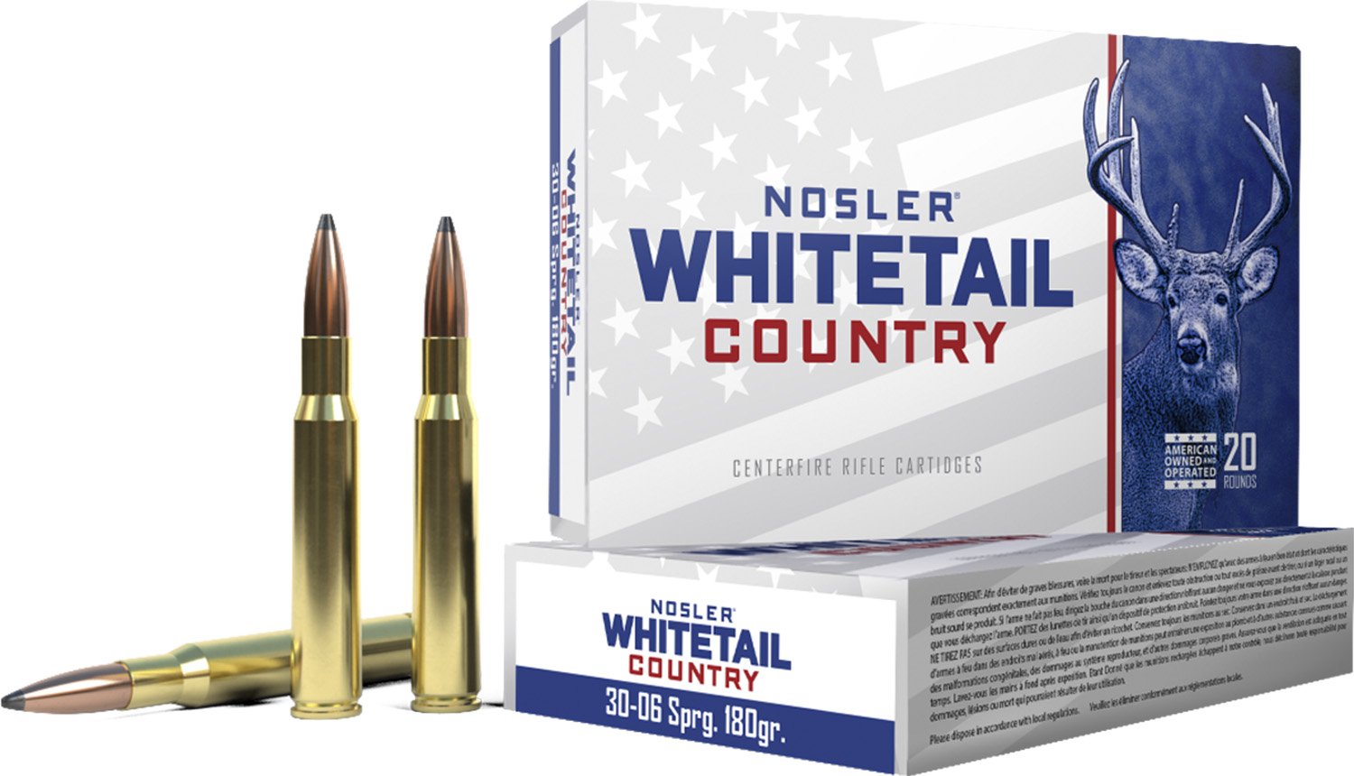 Nosler NOS 30-06 180GR WCA SBSP 20RD 30-06 Sprg .000