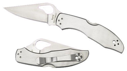 Spyderco BY04P2 Byrd Meadowlark 2 Folding Knife 2.93" SS Blade Satin Handle