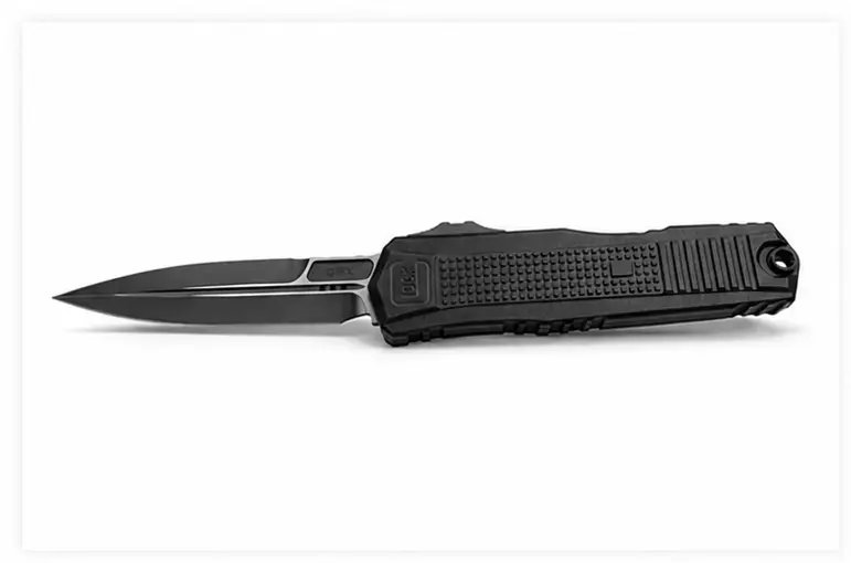 GLOCK MICROTECH/GLOCK BAYONET BLACK BLADE AND HARDWARE STANDARD BLACK CHASSIS #80-1T