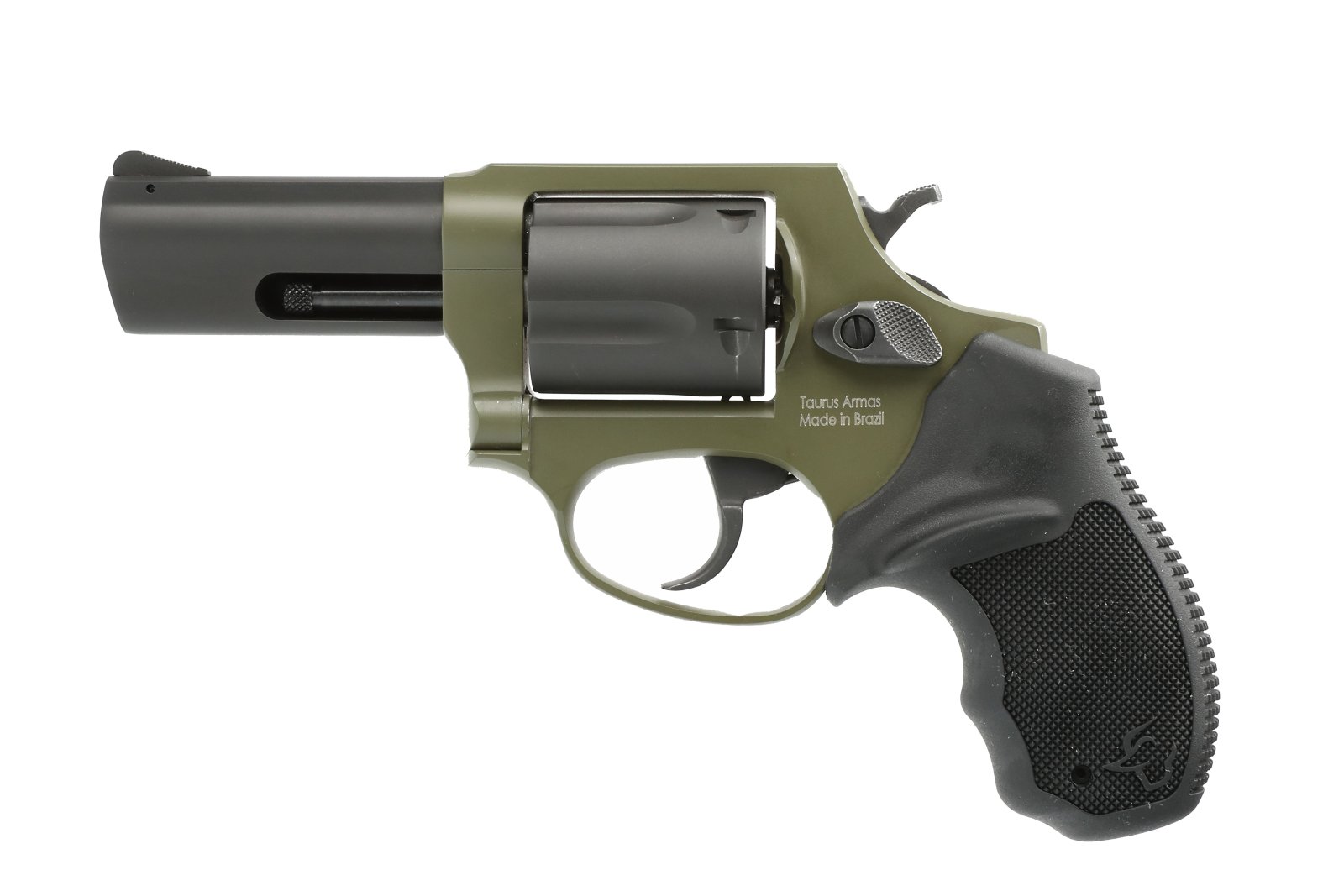 Taurus 2-60531F Revolver 605 .357 Mag 5rd Matte Black/Cerakote Green - Taurus International Manufacturing, Inc. - 357 Magnum | 38 Special
