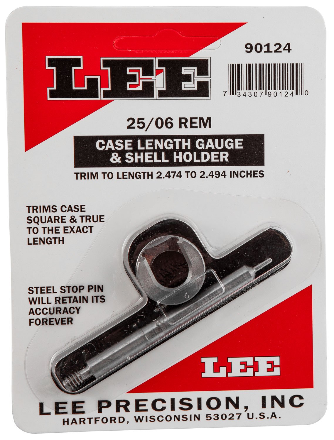 Buy Lee Reloading Case Length Gauge & Shell Holder 25- online