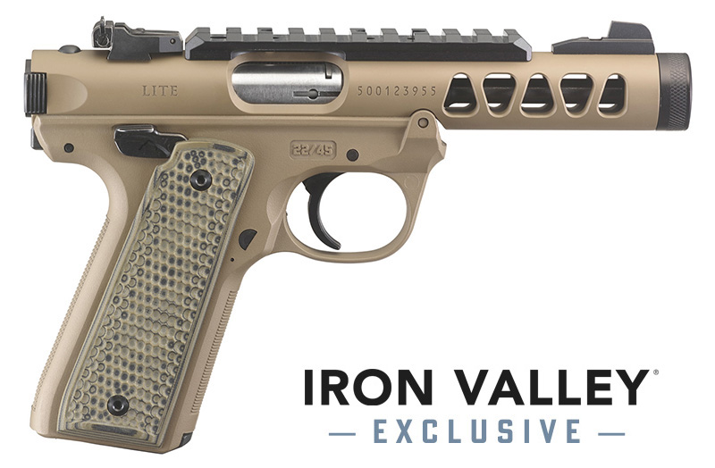 Ruger 43920 Mark IV 22/45 Lite 22LR 4.4" FDE Cerakote 2-10rd Mags