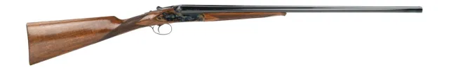 Dickinson LLC Plantation 20 Gauge Break Open 2.75" 2rd 28" Gloss Blued Side By Side Barrel, True Bone-Charcoal Case Hardening Engraved Receiver, English Style Turkish Walnut Stock - DKSN - 20 Gauge