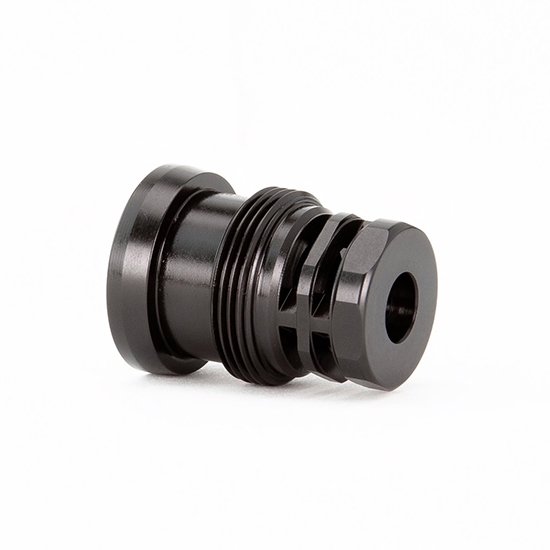 Griffin Armament TMEZ30C5824 EZ Brake 30CAL 5/8x24, 17-4PH Steel, Black Nitride