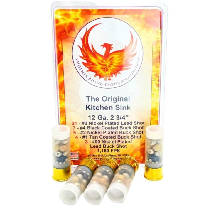 Phoenix Rising Kitchen Sink - Multiple Buckshot Size Shotshells 12ga 2-3/4 1150fps 3/ct