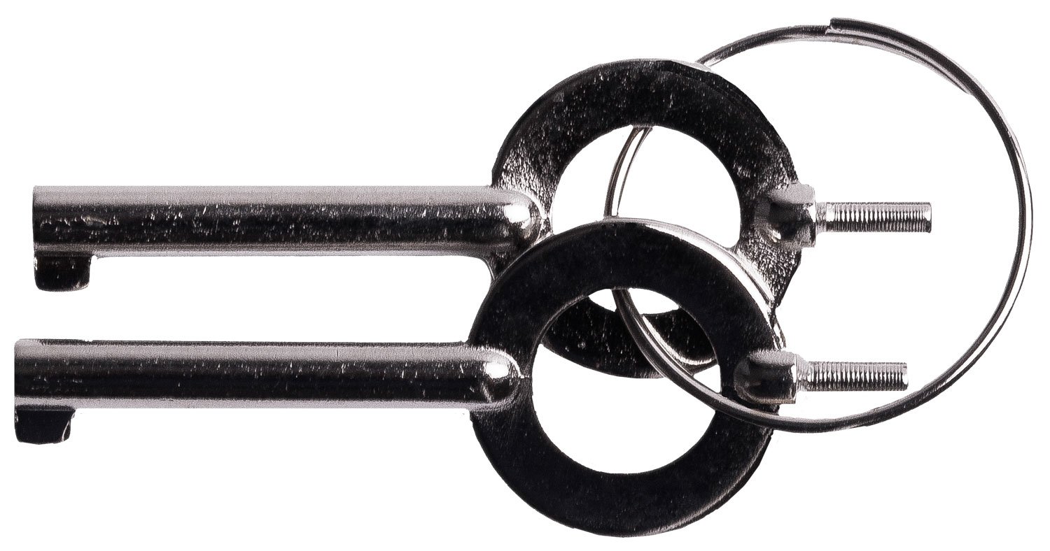 CampCo UZIKEYPAIR Handcuff Key Set Silver 2 Pack - Camp Chef - 2 PERSON