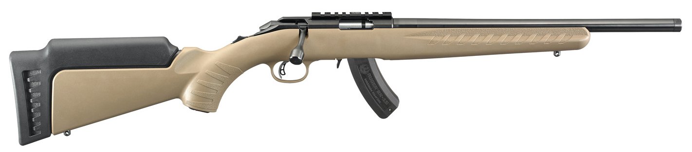 Ruger American Rimfire Rifle .17 HMR 15rd Magazine(1) 16 Threaded Barrel FDE Synthetic Stock