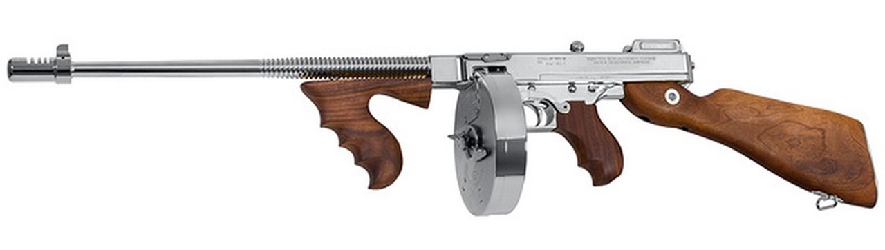 Thompson Auto-Ordnance 1927 A-1 Semi-Auto Rifle 45ACP 50RD 20RD Hard Chrome Finish Blem