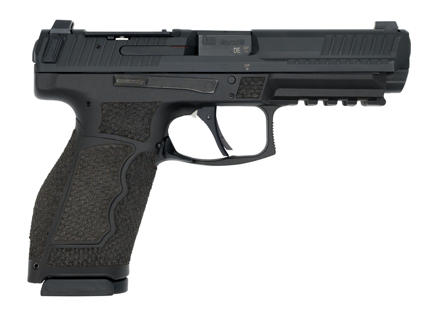 Langdon Tactical Tech VP9A1FHPRDMWC HK VP9A1F Full Size Frame 9mm Luger 17+1 4.53" Black Nitride Polygonal Rifled Barrel, Black Nitride Optic Ready/Serrated Slide, Black Polymer Frame w/Picatinny Rai