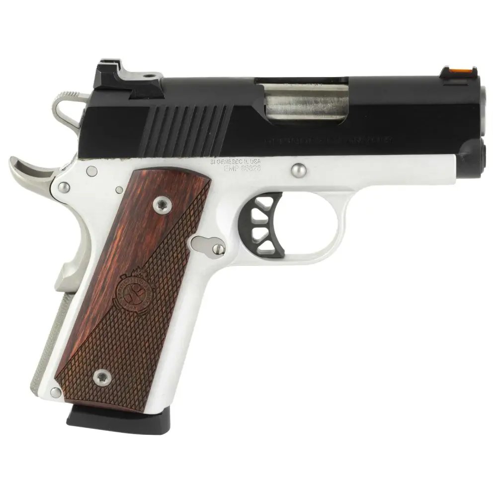 Springfield Armory Ronin EMP 9mm Stainless/Black, 3" Forged Stainless Steel Barrel, Aluminum Cerakote Frame, Wood Grip, 9-Round Capacity