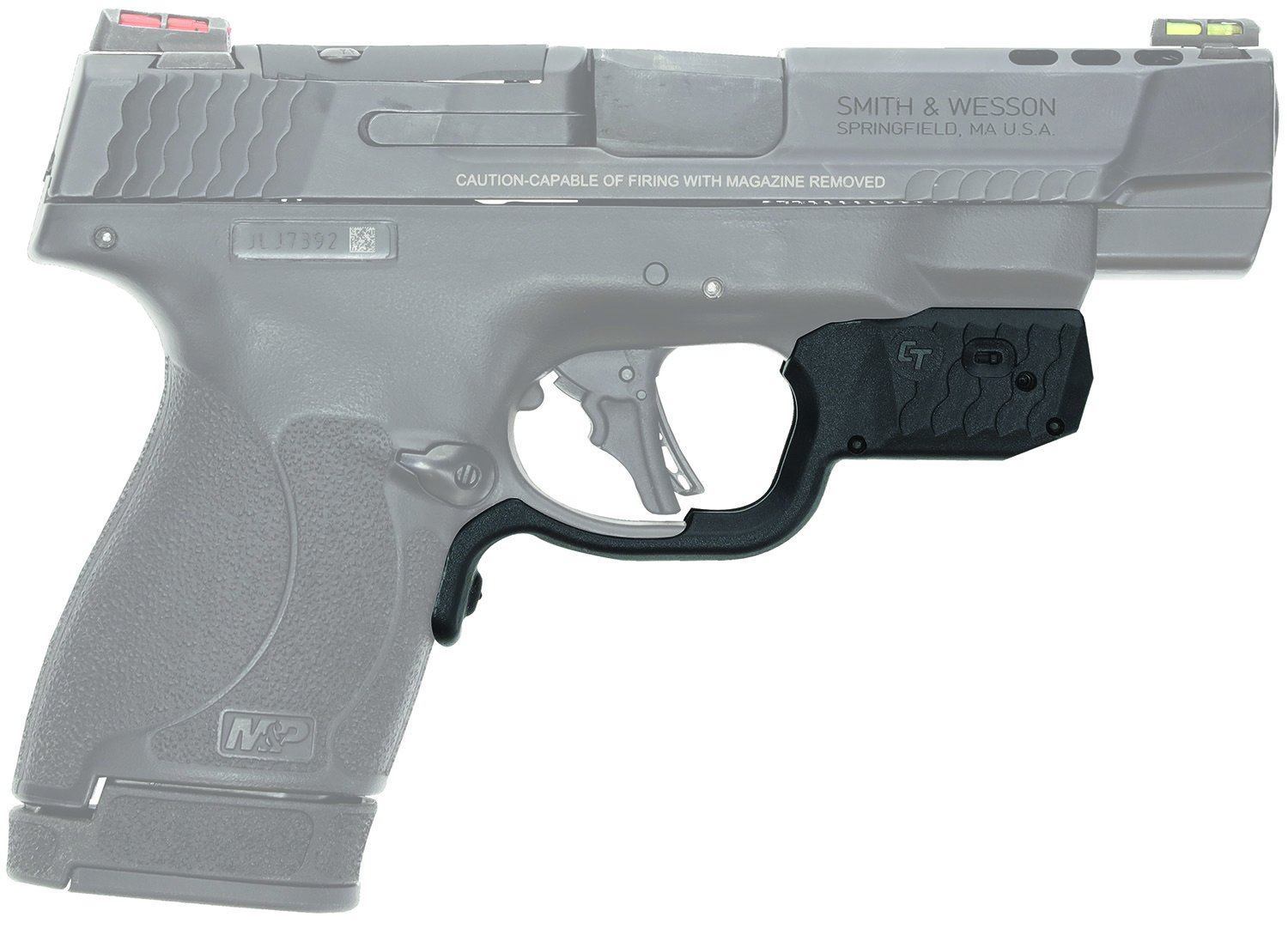 Crimson Trace 013000052 LG-Laserguard S&W M&P Shield Plus Black Red Laser - Crimson Trace - 0.50" AT 50 FT