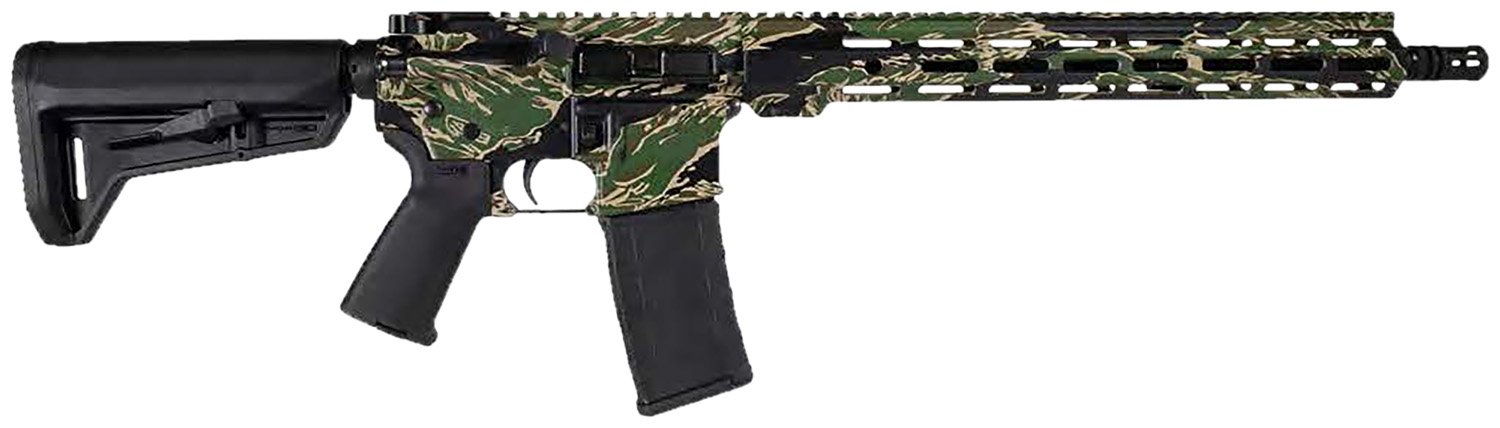 Shark Coast SCT00658TSH 5.56 NATO 16" Tiger Stripe Semi-Auto Rifle - Shark Coast Tactical - 5.56x45mm NATO