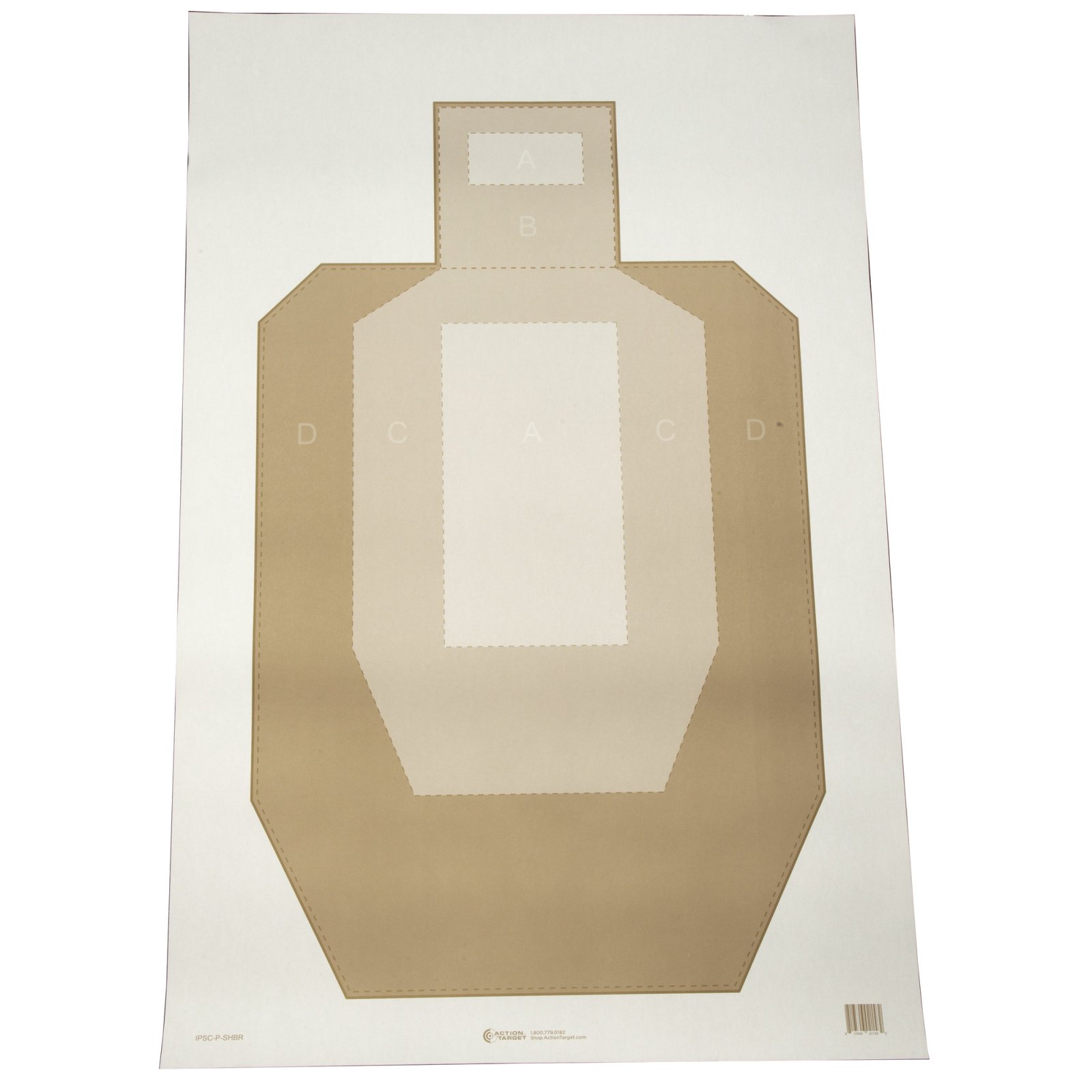 Action Tgt Ipsc/uspsa Brn 100pk Ipsc-p Shbr-100